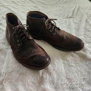 Sketchers Mark Mason Leather Wing Tips Men's Size 10.5 Weathered & Loved